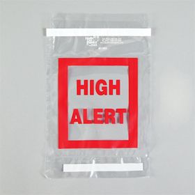 High alert tamper-evident bags, 6 x 8