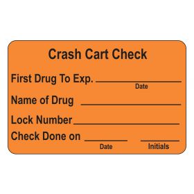 Crash Cart Check Labels