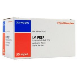 Alcohol Prep Pad IV PREP  70% Strength Isopropyl Alcohol Individual Packet Sterile