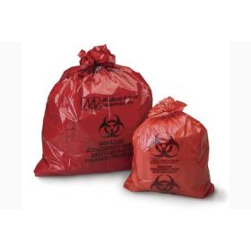 Biohazard Waste Bag Medegen Medical Products 7 - 10 gal. Red Polyethylene 23 X 23 Inch