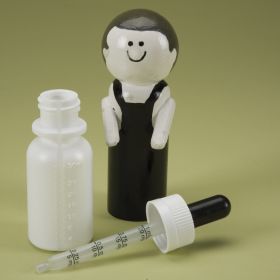 Window Strip Vials with Calibrated Droppers - White