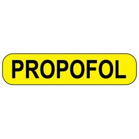 Propofol Labels