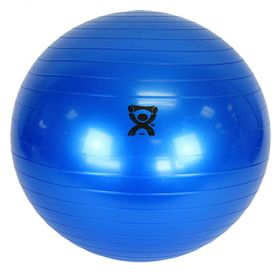 Cando 30-1800 inflatable exercise ball-blue-12"-bulk packaged