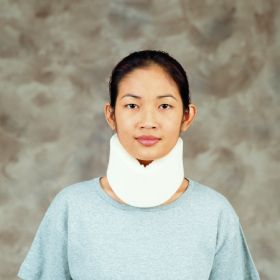 Cervical Collar DeRoyal Low Contoured / Medium Density Adult X-Large One-Piece 3 Inch Height 20 Inch Length