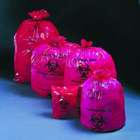 Infectious Waste Bag McKesson 30 - 33 gal. Red Polymer Film 31 X 41 Inch