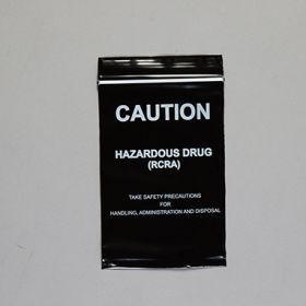 Caution hazardous drug (rcra) bags, 4 x 6