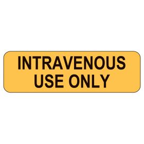 intravenous Use Only Labels