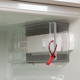 Lockable Thermostat Cover for Undercounter Refrigerator