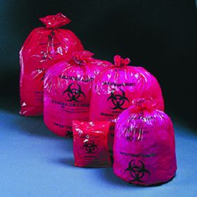 Infectious Waste Bag McKesson 30 - 33 gal. Red Polymer Film 33 X 40 Inch