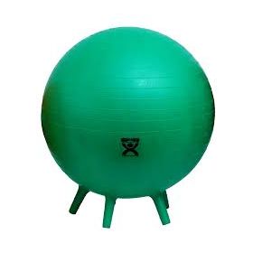 Cando 30-1893 inflatable exercise ball with stability feet-green-26"