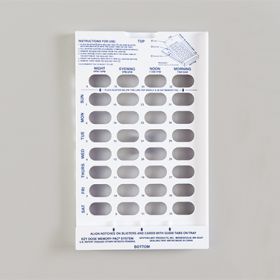Plastic Sealing Tray for 28-Count and 31-Day Blister Cards