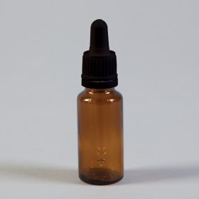 Amber Glass Bottles w/ Glass Droppers, 20mL