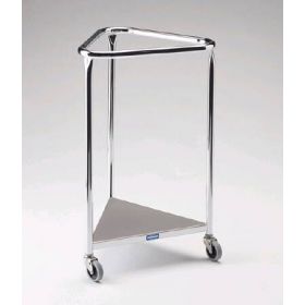 Hamper Stand Pedigo Rolling Triangular Opening Open Top Without Lid