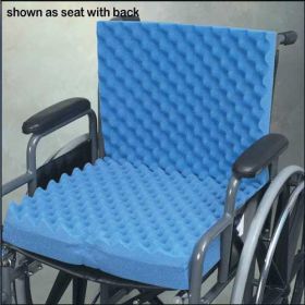 Eggcrate Wheelchair Cushion with Back 18"x32"x3"