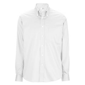 Men's Oxford Wrinkle-Free Dress Shirt, White, Size 2XL, 37" Sleeve