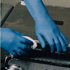 Utility Glove Small Latex/Nitrile Blue 13 Inch Straight Cuff NonSterile