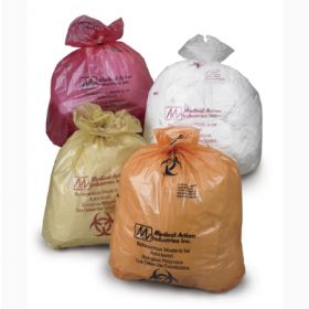 Biohazard Waste Bag Medegen Medical Products 13 - 16 gal. Orange Polypropylene 25 X 35 Inch