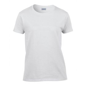 Women's 50/50 Blend T-Shirt, White, Size M
