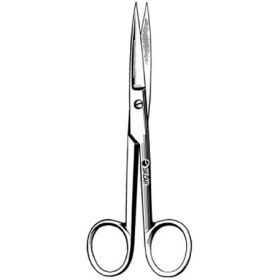 Operating Scissors Sklar 4-1/2 Inch Length OR Grade Stainless Steel Finger Ring Handle Sharp Tip / Sharp Tip
