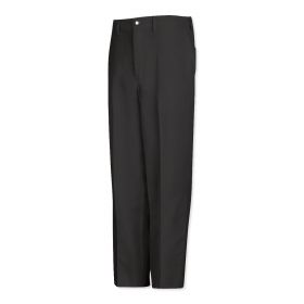 Men's Chef Pants with Zipper, Black, 26" x 36" Unhemmed