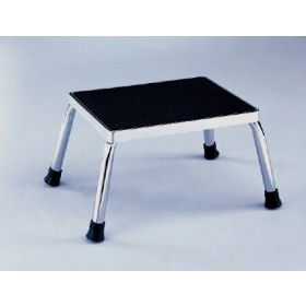 Step Stool 1-Step Chrome Plated Steel 9 Inch Step Height 206625