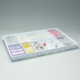 Hcl tray for shallow pyxis drawers, 11 compartments