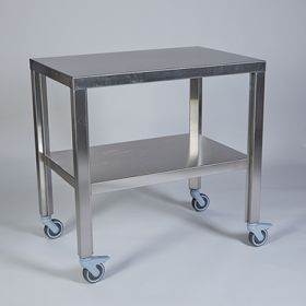 HCL® Stainless Steel Mobile Table, 36", One Shelf