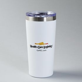 Travel Mug with Rubber Chicken Logo