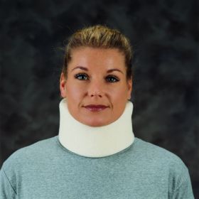 Cervical Collar DeRoyal Lo-Contour Low Contoured / Medium-Firm Density Adult One Size Fits Most One-Piece 3 Inch Height 22 Inch Length