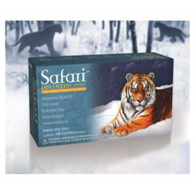 Gloves Exam Safari Powder-Free Latex Large White 1000/Ca