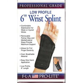 FLA Orthopedics 22-470 Pro Lite 6" Low Profile Wrist Splint, 22-470-L