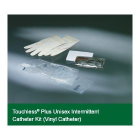 Intermittent Catheter Kit Touchless Plus Straight Tip 14 Fr. Without Baloon Vinyl
