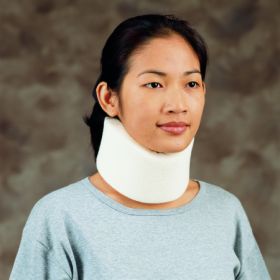 Cervical Collar DeRoyal Low Contoured / Medium-Firm Density Adult One Size Fits Most One-Piece 3 Inch Height 22 Inch Length