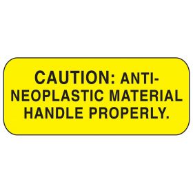 Caution Anti-Neoplastic Material Labels