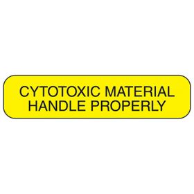 Cytotoxic Material Handle Properly Labels