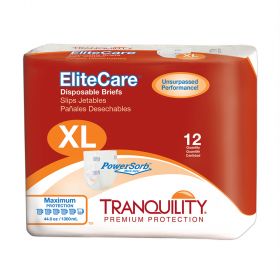 Tranquility 2414 EliteCare Disposable Briefs-Extra Large-48/Case