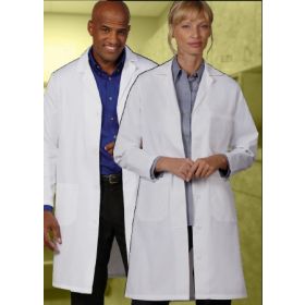 Lab Coat White Size 38 Knee Length Reusable 242301