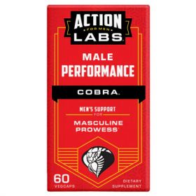 Action Labs, Male Performance Cobra, 60 Count