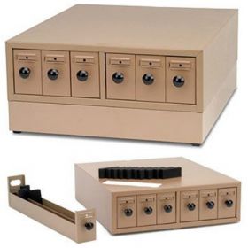 Microscope Slide Storage Cabinet Boekel Counter Top Steel 6 Drawers