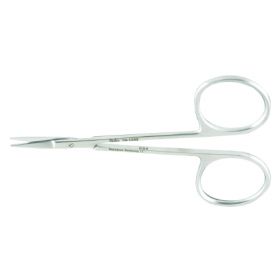Mini Iris Scissors Miltex  Bonn 3-1/2 Inch Length OR Grade German Stainless Steel NonSterile Finger Ring Handle Curved Blade Sharp Tip / Sharp Tip