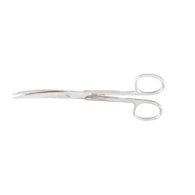 Operating Scissors Miltex Deaver 5-1/2 Inch Length OR Grade German Stainless Steel NonSterile Finger Ring Handle Curved Blade Sharp Tip / Sharp Tip