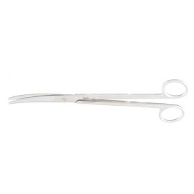 Dissecting Scissors Miltex Mayo 9 Inch Length OR Grade German Stainless Steel NonSterile Finger Ring Handle Curved Beveled Blades Blunt Tip / Blunt Tip