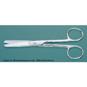 Operating Scissors Miltex 5-1/2 Inch Length OR Grade German Stainless Steel NonSterile Finger Ring Handle Straight Blade Blunt Tip / Blunt Tip