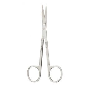 Operating Scissors Miltex Goldman-Fox 5 Inch Length OR Grade German Stainless Steel NonSterile Finger Ring Handle Curved Blade Sharp Tip / Sharp Tip