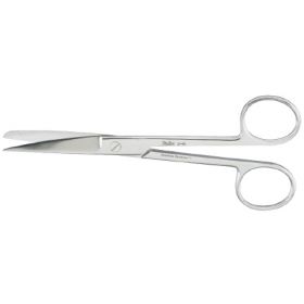 Operating Scissors Miltex 5-1/2 Inch Length OR Grade German Stainless Steel NonSterile Finger Ring Handle Curved Blade Sharp Tip / Blunt Tip