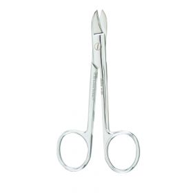 Wire Cutting Scissors Miltex 4-3/4 Inch Length OR Grade German Stainless Steel NonSterile Finger Ring Handle Straight Blade Blunt Tip / Blunt Tip