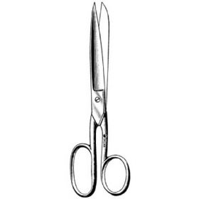 Bandage Scissors Sklar US Army 8 Inch Length OR Grade Stainless Steel Finger Ring Handle Straight Sharp Tip / Sharp Tip