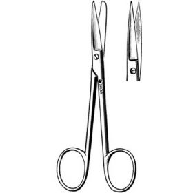 Operating Scissors Sklar Wagner 4-1/2 Inch Length OR Grade Stainless Steel NonSterile Finger Ring Handle Straight Sharp Tip / Sharp Tip