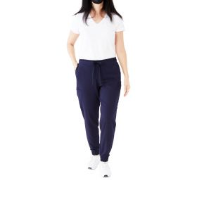First AVE Women's 7-Pocket Jogger-Style Scrub Pant, Navy, Size S