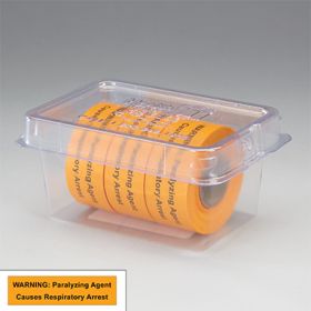 WARNING: Paralyzing Agent Causes Respiratory Arrest Labeling Tape